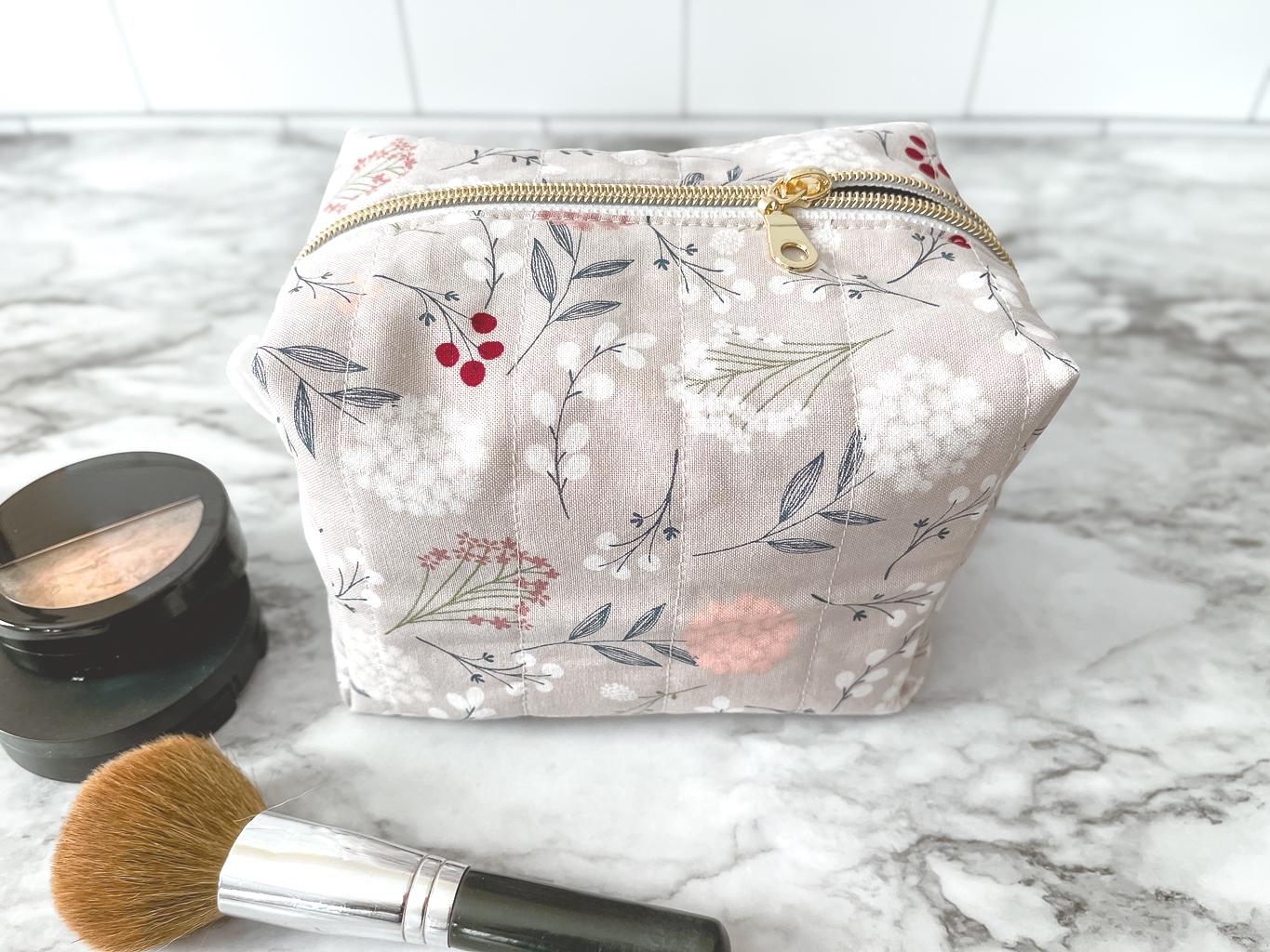 The Wisteria Quilted Essentials Pouch - Medium