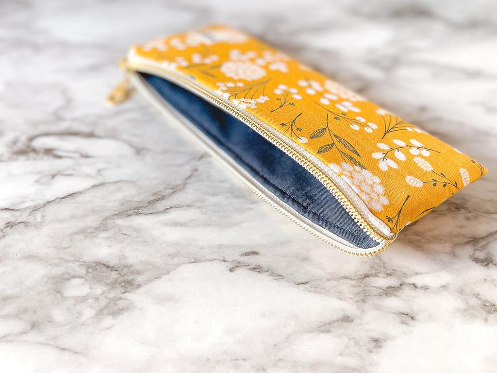The Essentials Zipper Pouch - Handmade Organizer for Pencils, Eyewear & Essentials