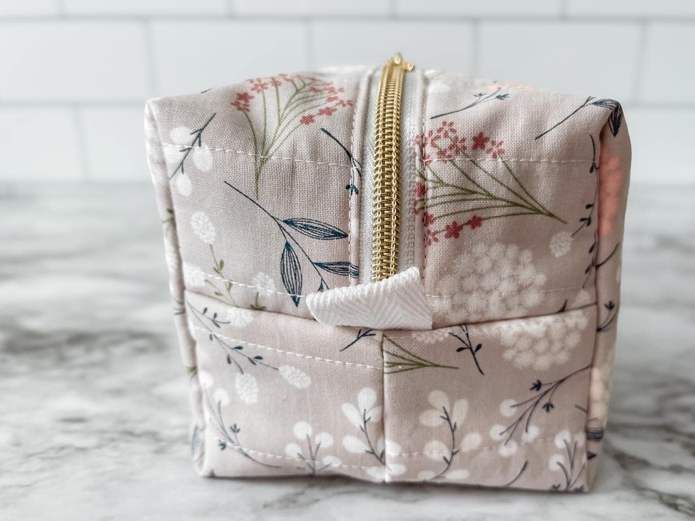 The Wisteria Quilted Essentials Pouch - Medium