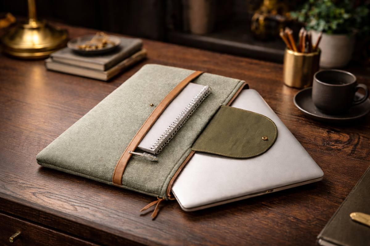 The Foundry Sleeve – Sage Canvas