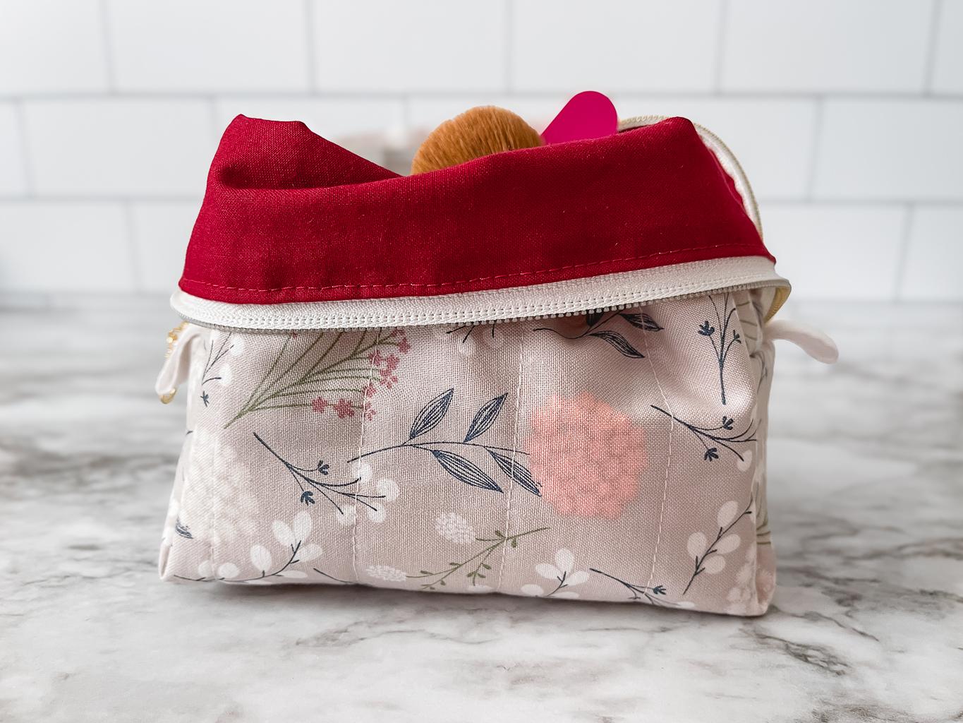 The Wisteria Quilted Essentials Pouch - Medium