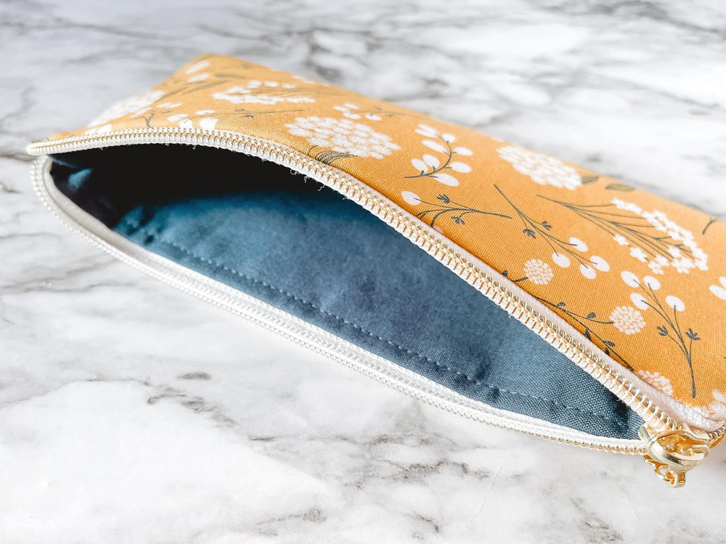 The Essentials Zipper Pouch - Handmade Organizer for Pencils, Eyewear & Essentials