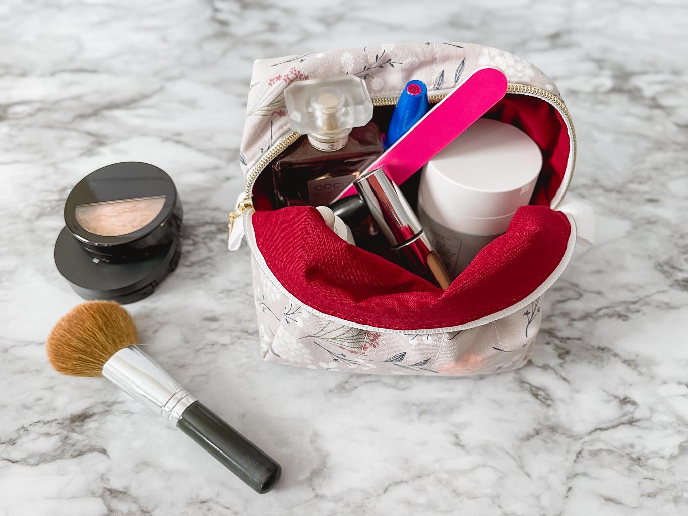 The Wisteria Quilted Essentials Pouch - Medium