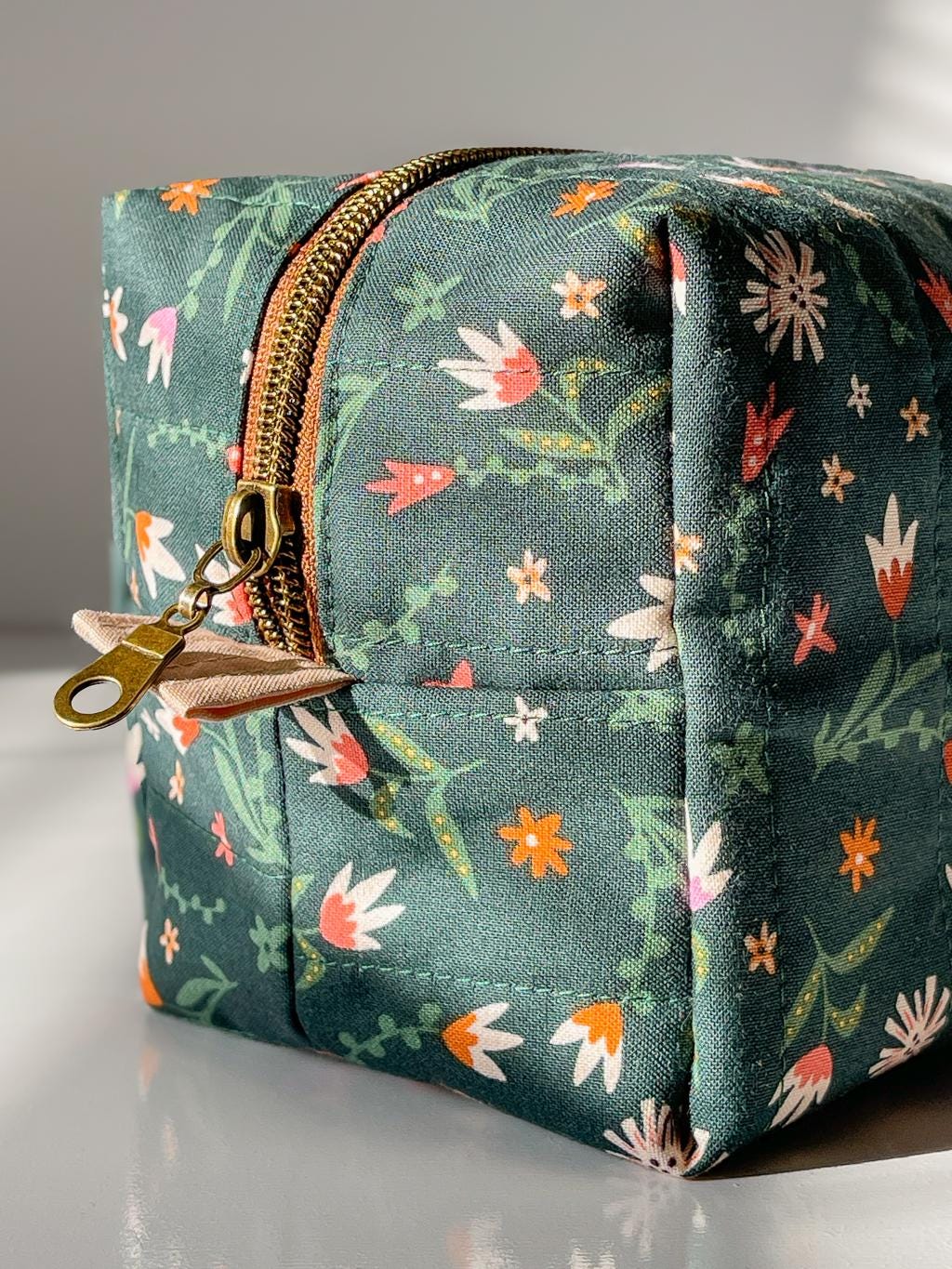 The Alder Quilted Essentials Pouch - Medium